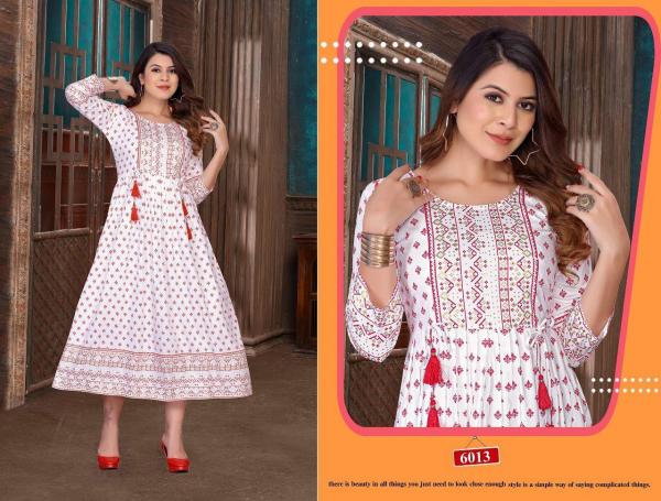 Golden Milky Bar Rayon Designer Kurti collection